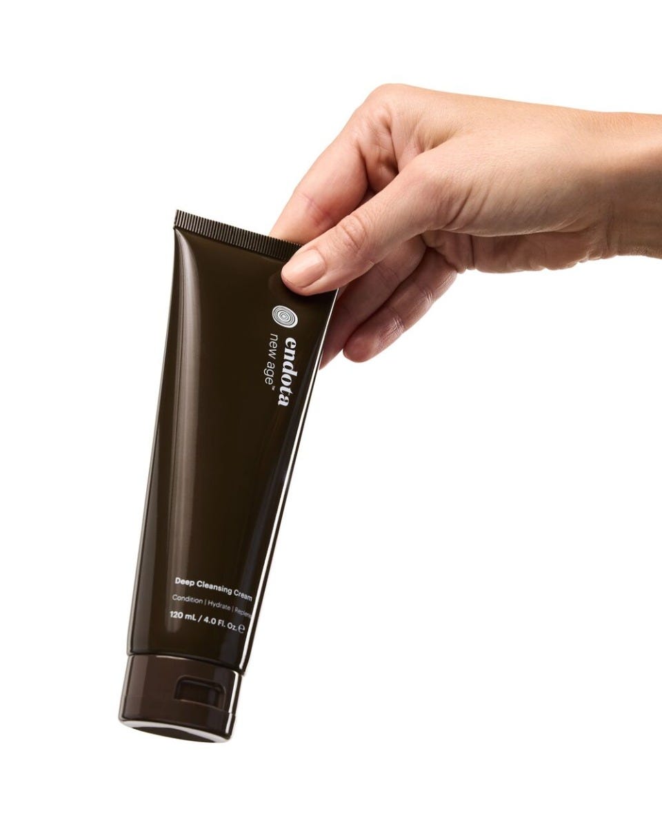 deep cleansing cream in-hand